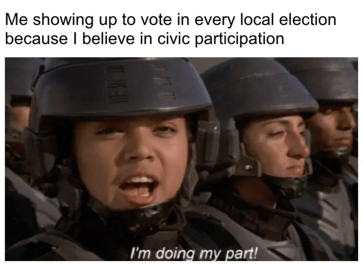 it's the least I can do