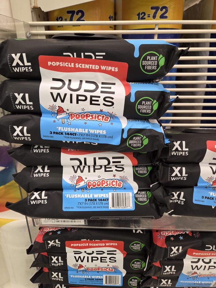True Americans use Rocket pop flavored butt wipes