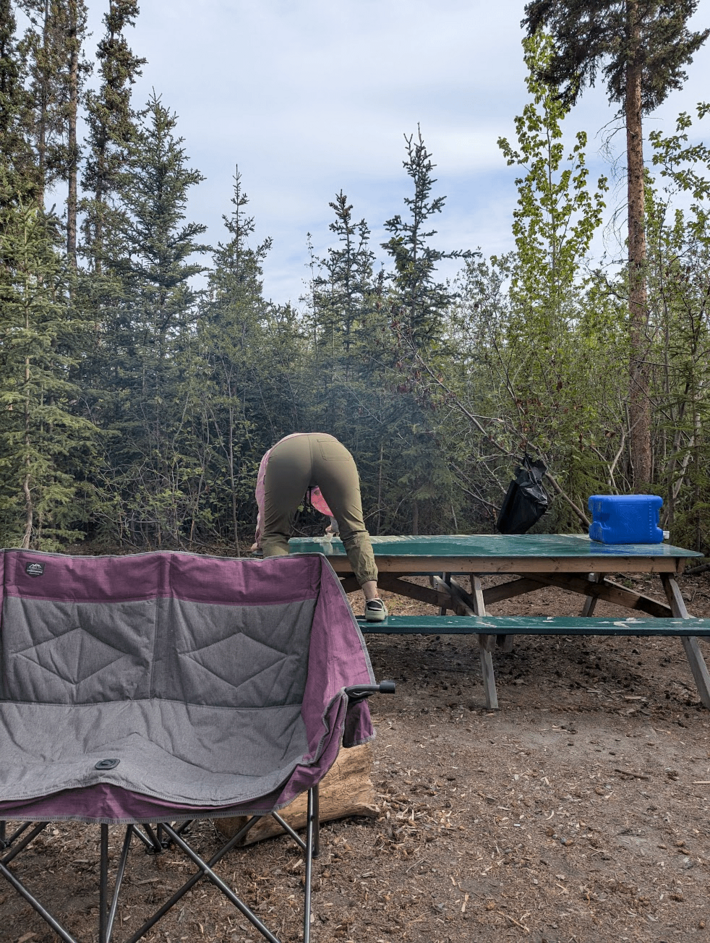 The only picture proving I was on our family camping trip