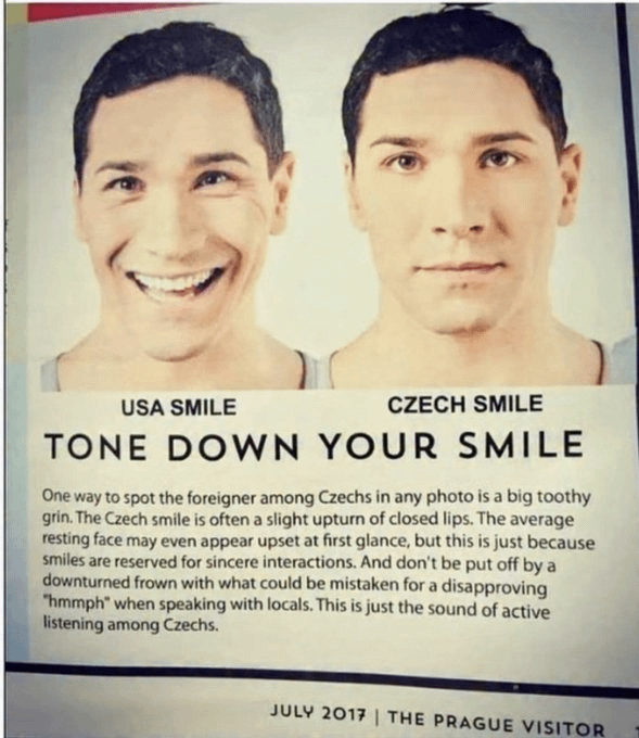 the Czech smile