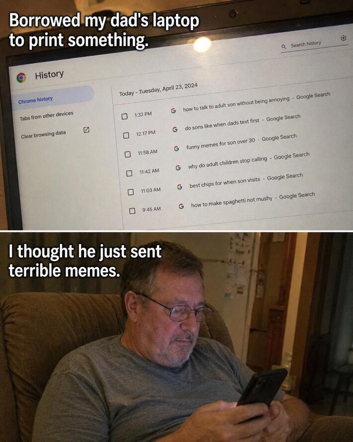 I thought he was just bad at texting