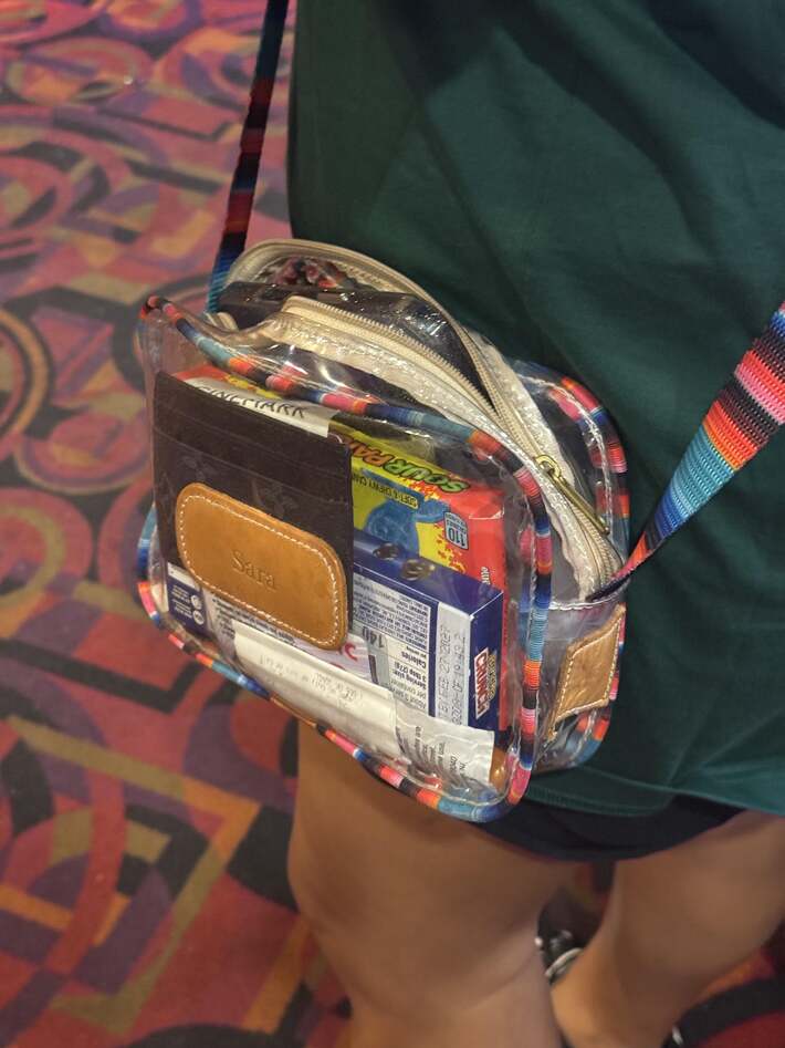 My sister snuck candy in to the theatre. Stealth is not her best quality.