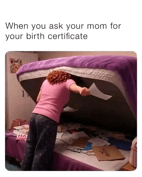 Mom: It'll take me 2 minutes. Also Mom 30 minutes later:
