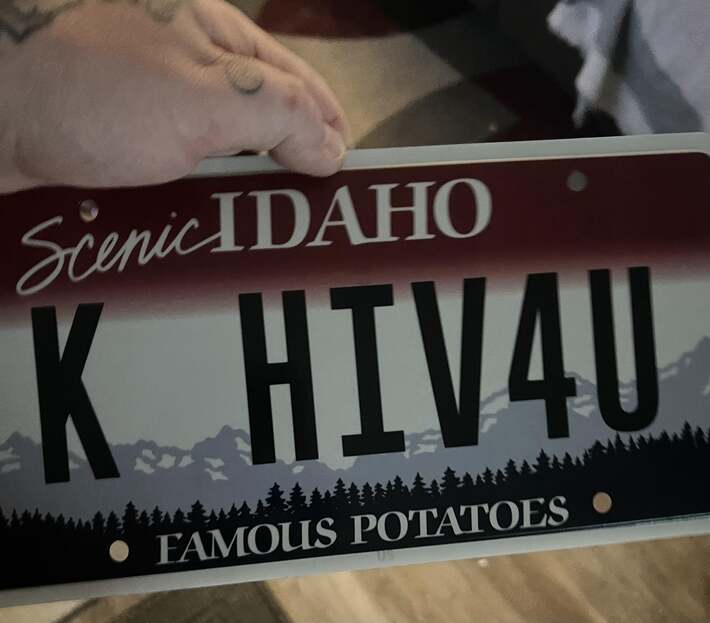 My license plates I got in the mail, I did not custom order these.