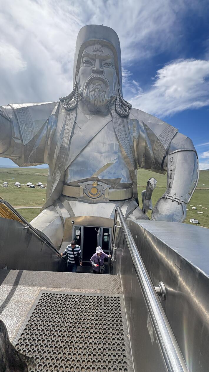 This genghis khan statue