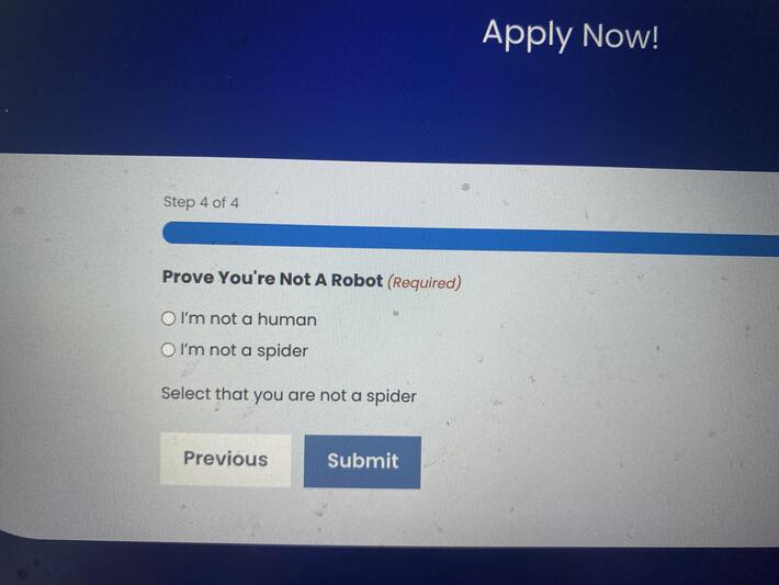 This job application