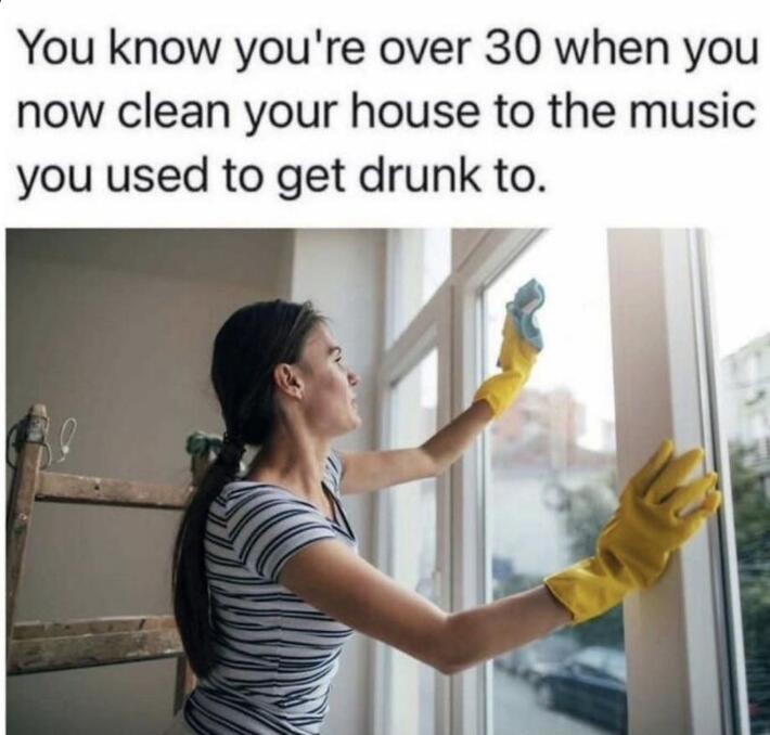 can’t clean without taking a shot