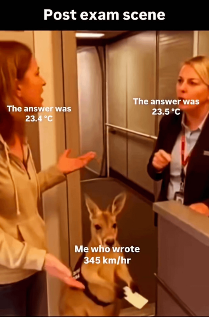 Never discuss your paper after the exam!