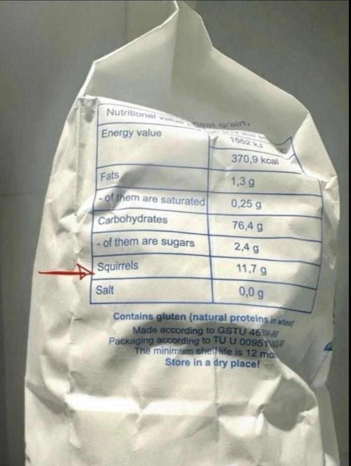 Imported flour.