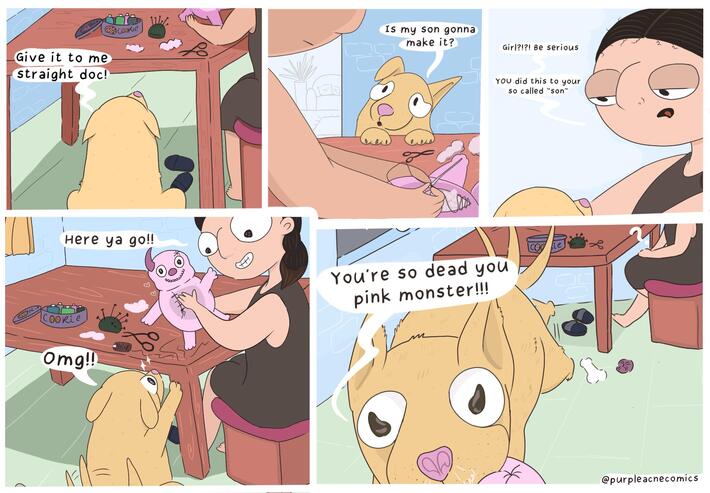 Pink monster!
