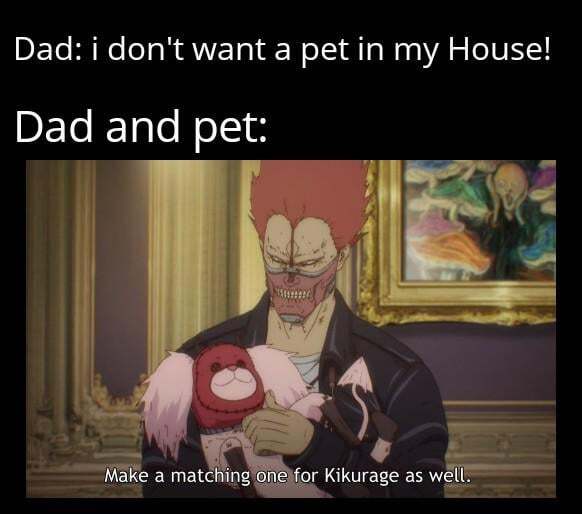 Dad and pet