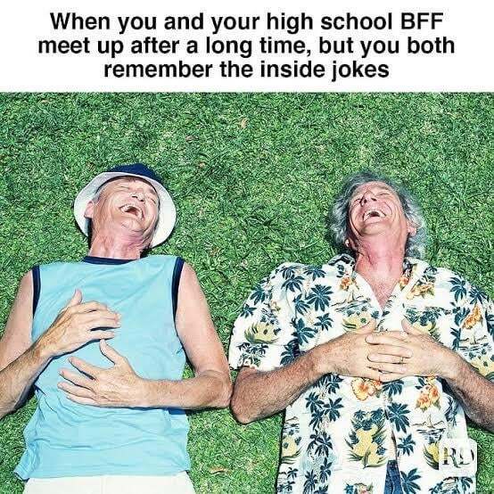When you realize the friendship never changed