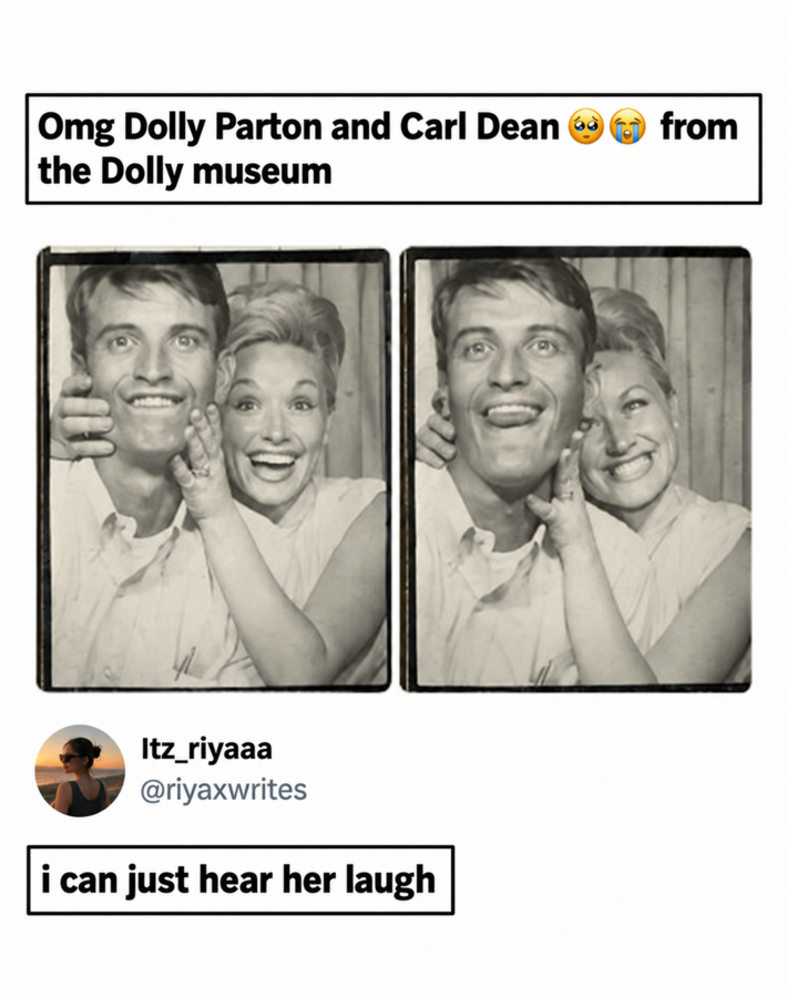 can just hear her legendary laugh through this picture. They are so pure!