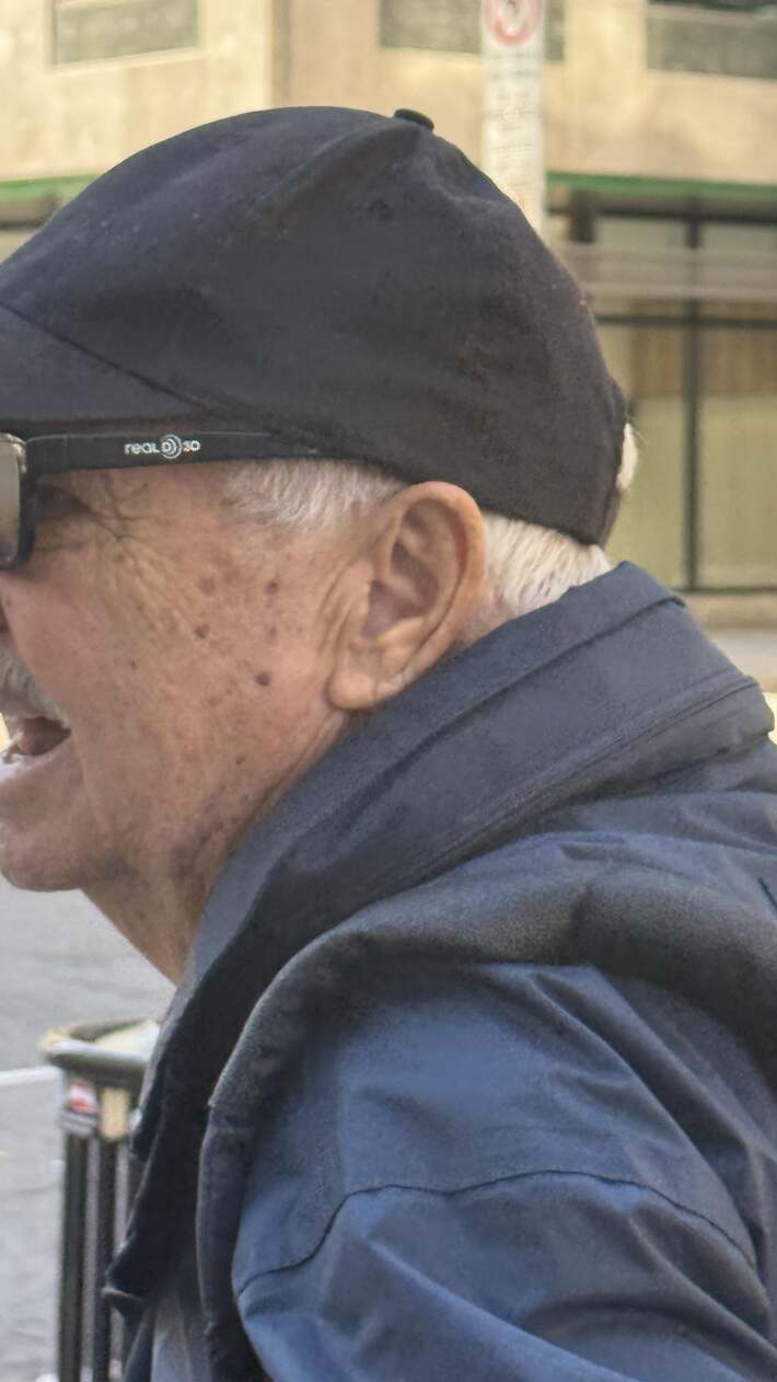 I took my grandfather on a day trip to explore the city, he brought along his “sunglasses” which are actually 3D Movie Glasses