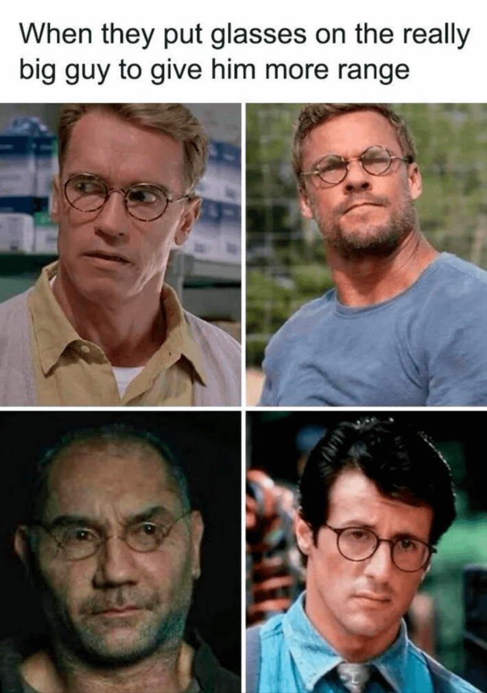 Glasses really change a man, Caps too